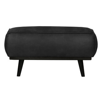 BePureHome Statement Hocker Suedine Zwart