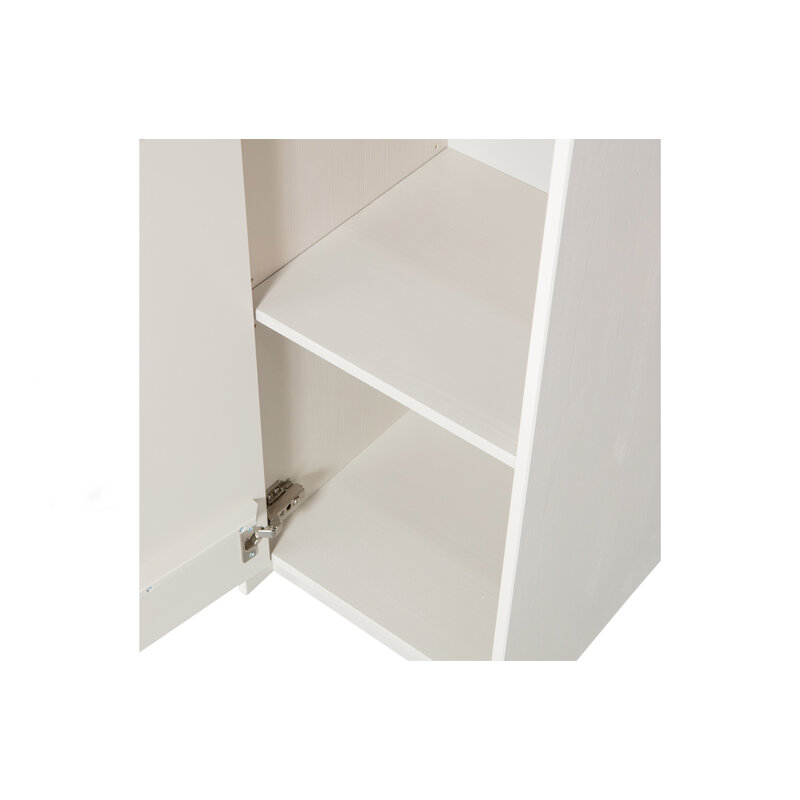 WOOOD-collectie Basu Smalle Kast 40cm Grenen Dust Incl Concrete Decor [fsc]