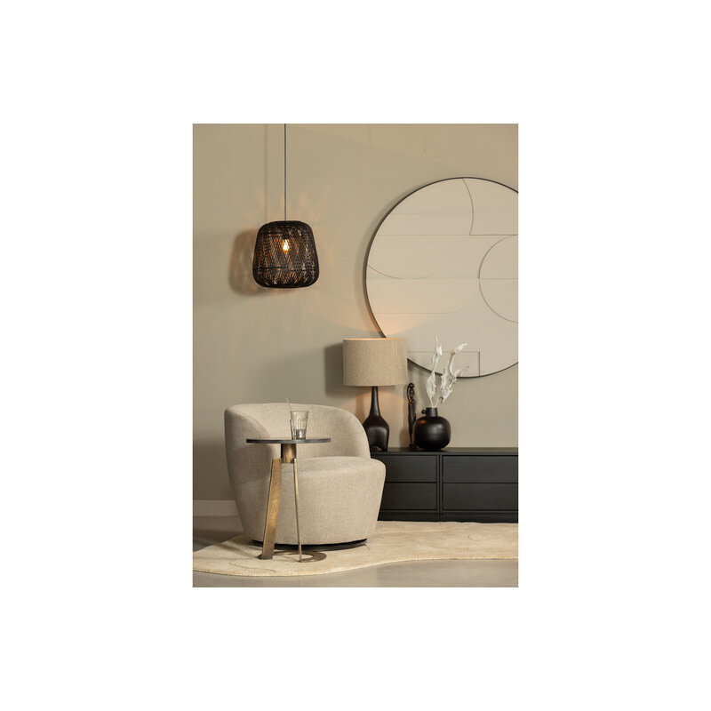 WOOOD Exclusive-collectie Foss Table Lamp Base Aluminium Antique Black / Brown