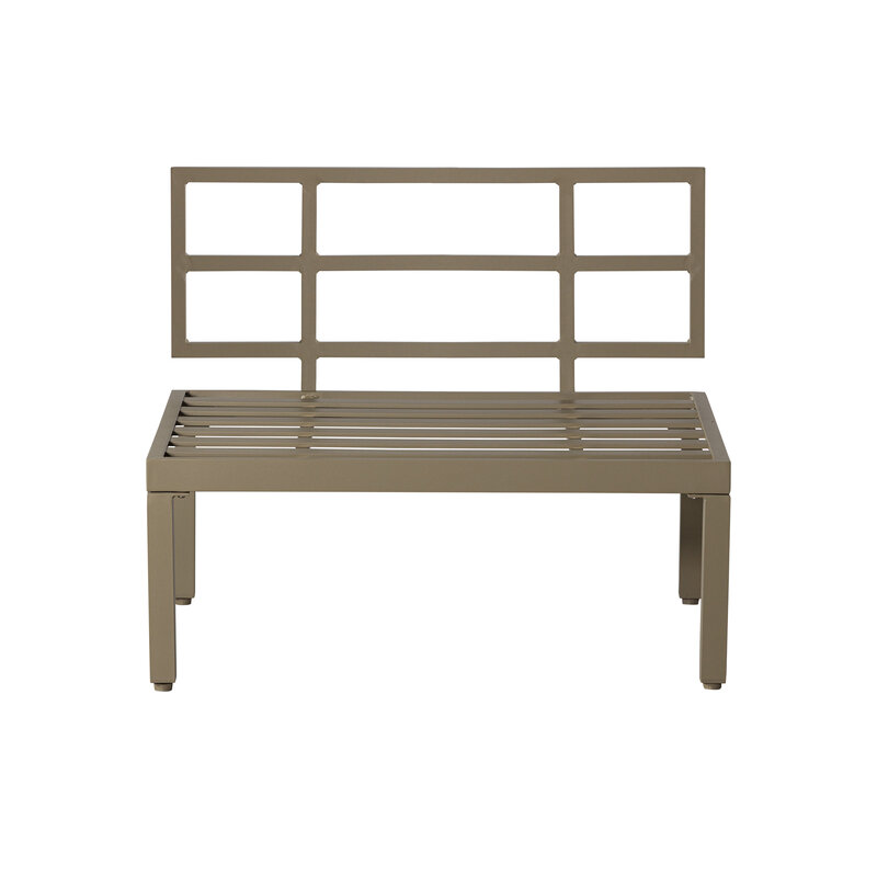 WOOOD-collectie George Bench 90cm Aluminum Jungle