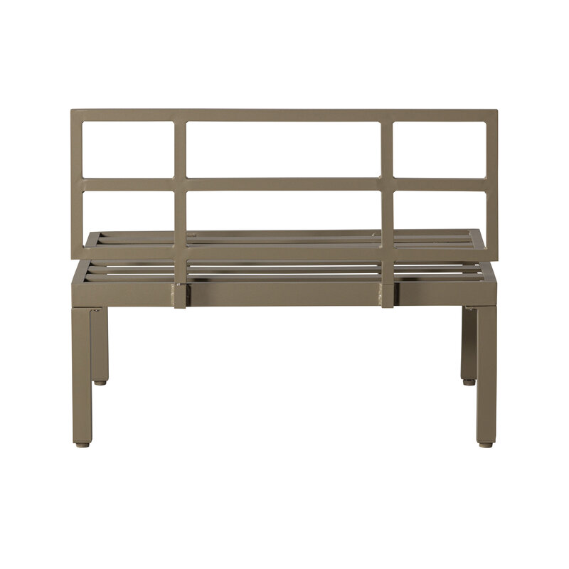 WOOOD-collectie George Bench 90cm Aluminum Jungle