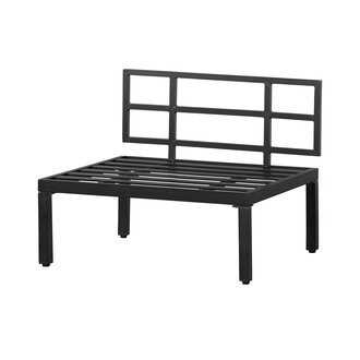 WOOOD George Bench 90cm Aluminum Black