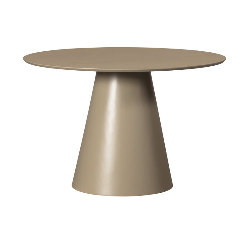 WOOOD-collectie Jorre Eettafel Mdf Militair Bruin Ø120cm