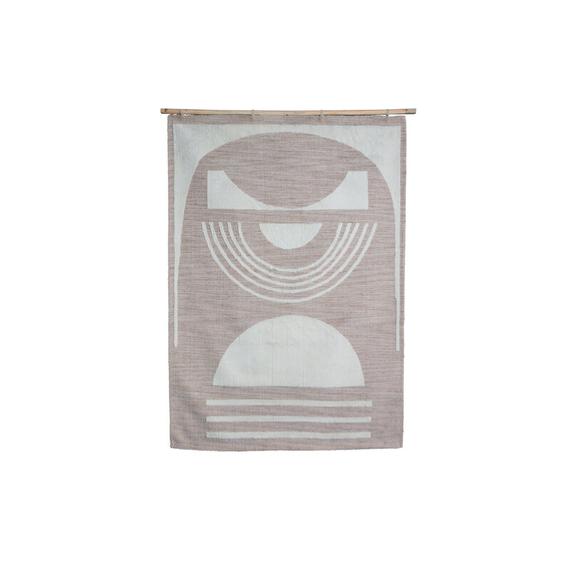 WOOOD-collectie Juup Vloer/wandkleed Naturel 170x240cm