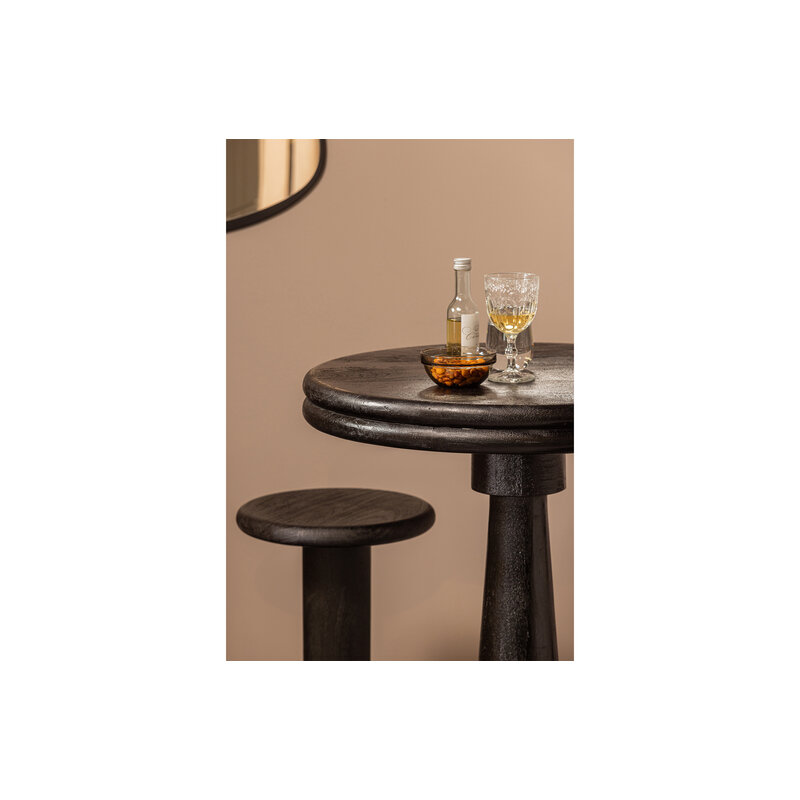WOOOD-collectie Kolby Bar Table/high Dining Table Mango Wood Black