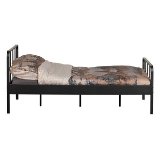 WOOOD Mees Bed Metal Black 120x200cm