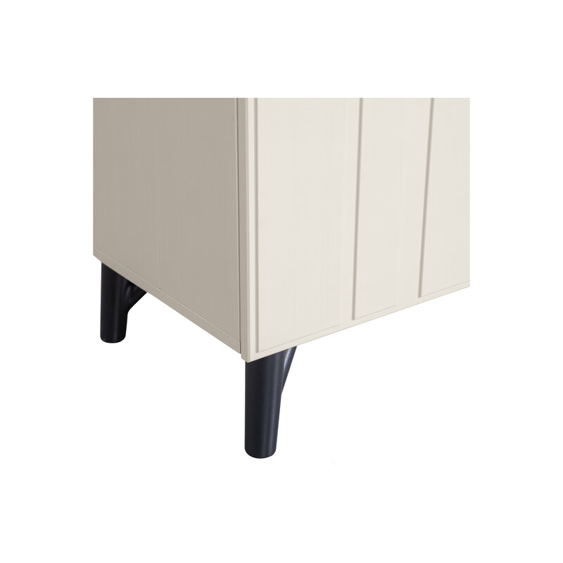 WOOOD-collectie Miller Drankkast Grenen Met Glas-/wijnrek Dust [fsc]