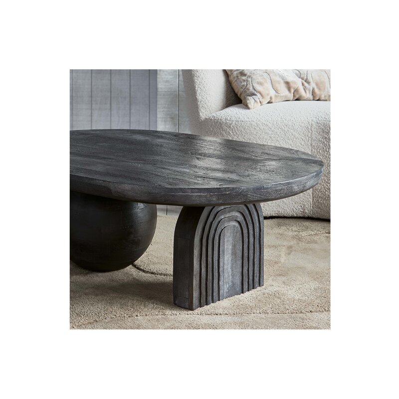 WOOOD-collectie Steppe Salontafel Mango Hout Zwart