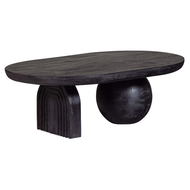 WOOOD-collectie Steppe Salontafel Mango Hout Zwart