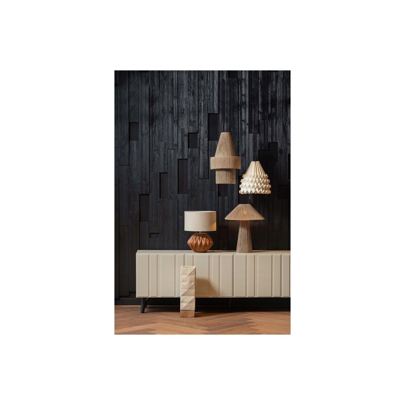 WOOOD-collectie Torin Tafellamp Carved Naturel
