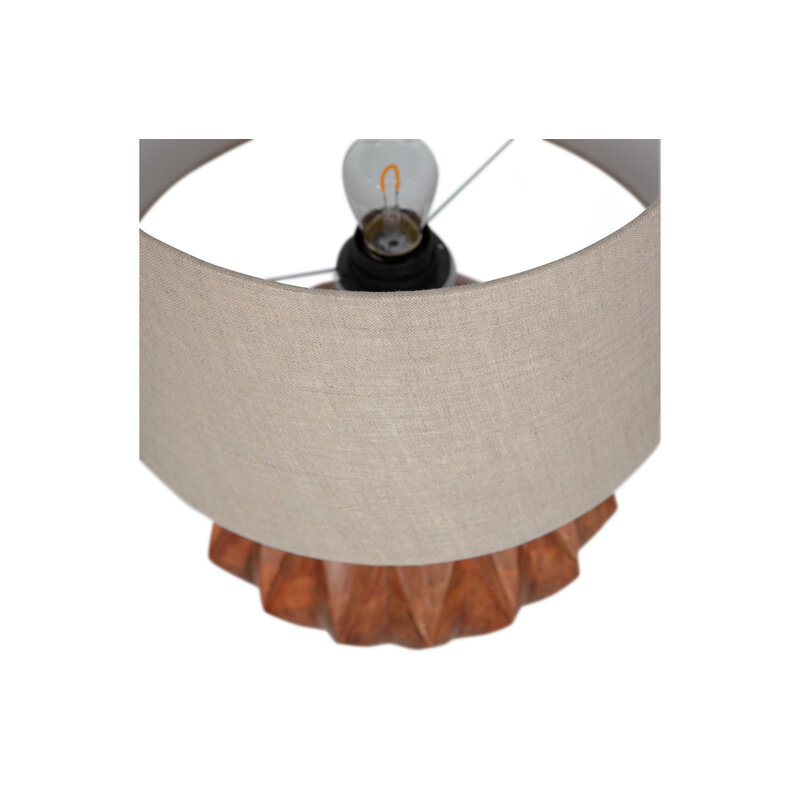 WOOOD-collectie Torin Tafellamp Carved Naturel