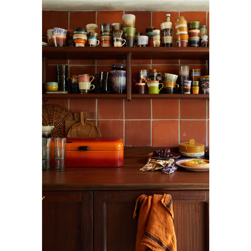 HKLIVING-collectie 70s ceramics: cappuccino mugs verve (set of 4)