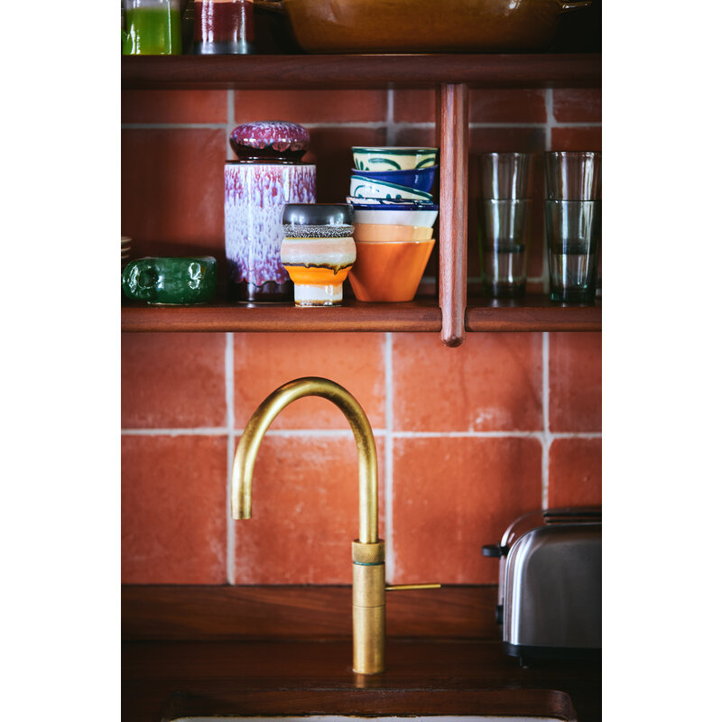 HKLIVING-collectie 70s ceramics: lungo mugs basalt (set of 2)