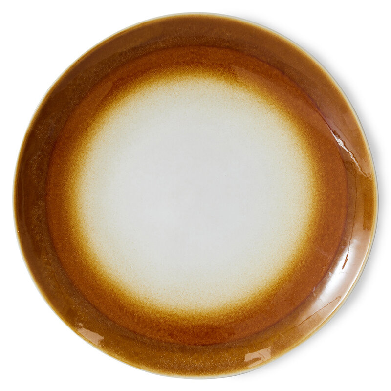 HKLIVING-collectie 70s ceramics: dinner plates supernova (set of 2)