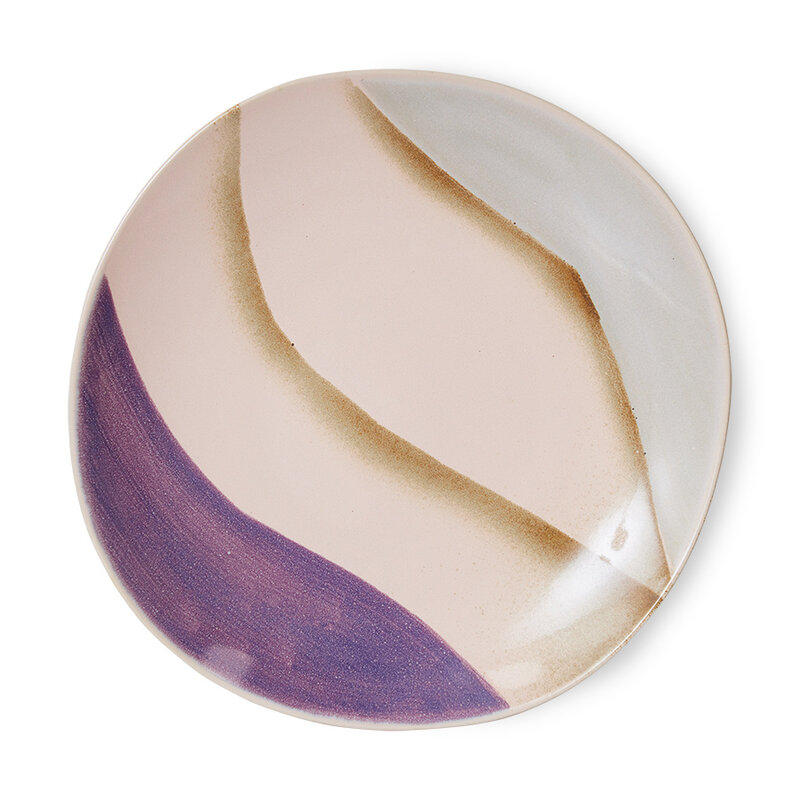HKLIVING-collectie 70s ceramics: side plates valley (set of 2)