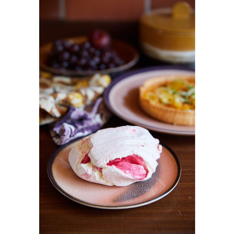 HKLIVING-collectie 70s ceramics: dessert plates horizon (set of 2)