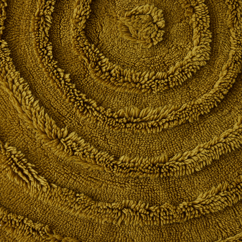 HKliving-collectie Round woolen rug seaweed (ø150cm)