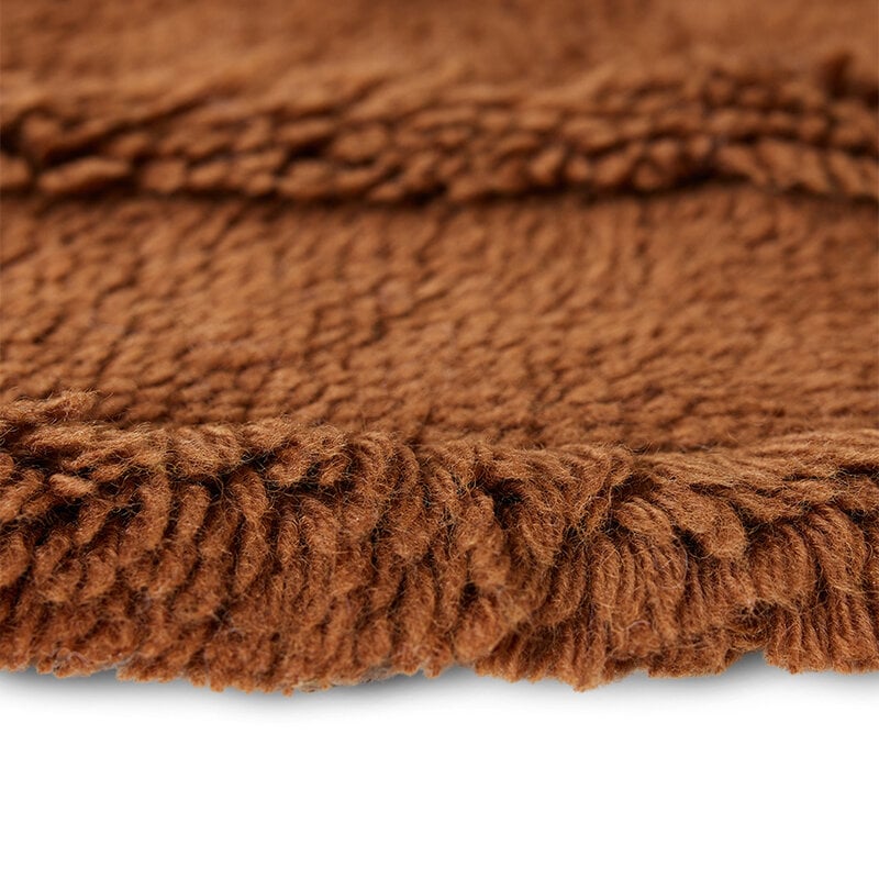 HKLIVING-collectie Round woolen rug mahogany (ø150cm)