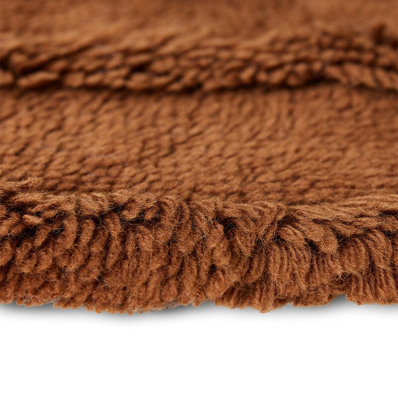 HKliving-collectie Round woolen rug mahogany (ø150cm)