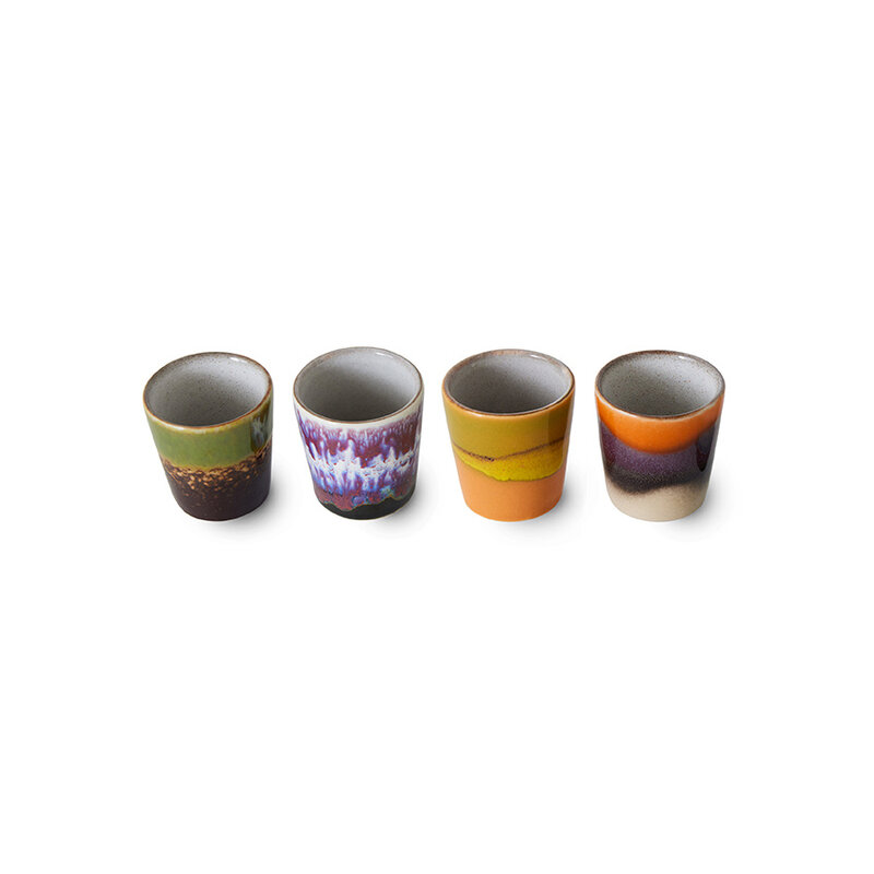 HKliving-collectie 70s servies: eierdopjes island (set of 4)