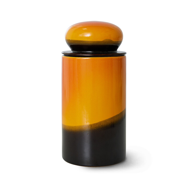 HKliving-collectie 70s servies: storage jar sunshine