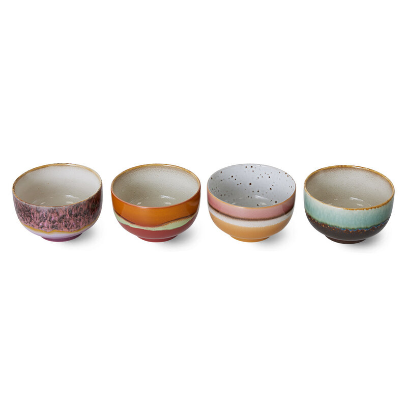 HKliving-collectie 70s ceramics: noodle bowls, geyser (set of 4)