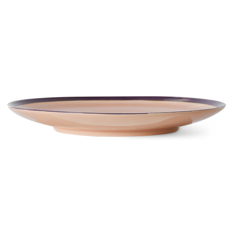 HKLIVING-collectie 70s ceramics: dinner plates, bedrock (set of 2)