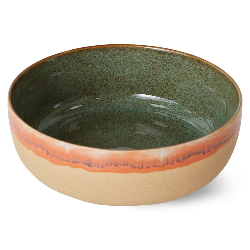 HKliving-collectie 70s ceramics: salad bowl, shore