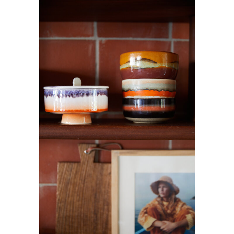 HKLIVING-collectie 70s servies: bonbon schaal mauve