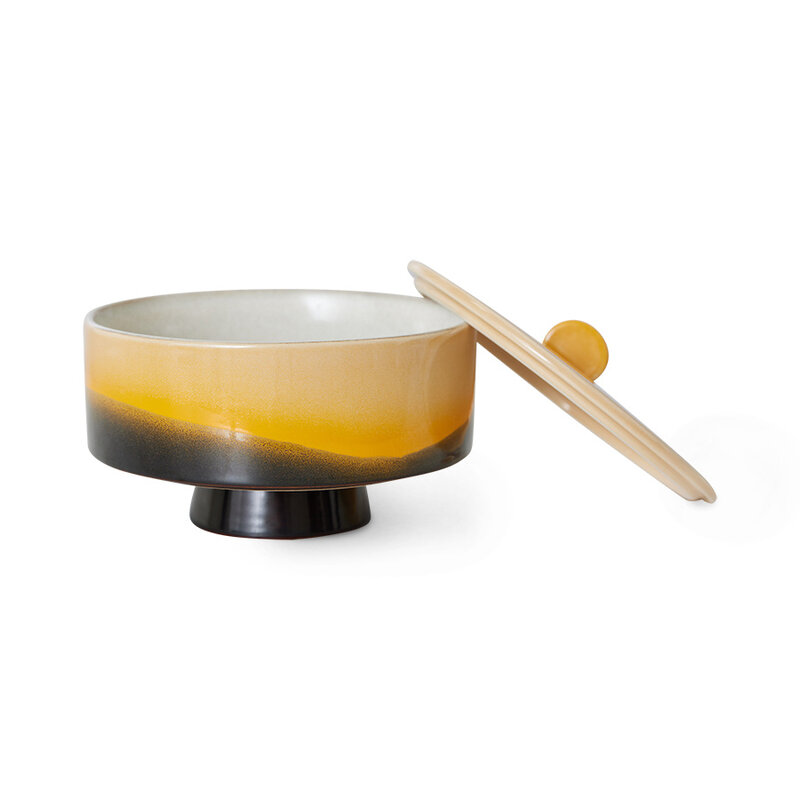 HKLIVING-collectie 70s servies: bonbon schaal sunshine