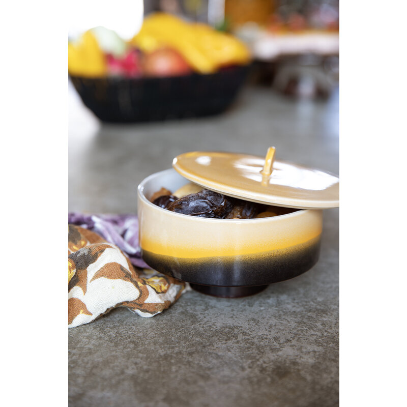 HKLIVING-collectie 70s servies: bonbon schaal sunshine