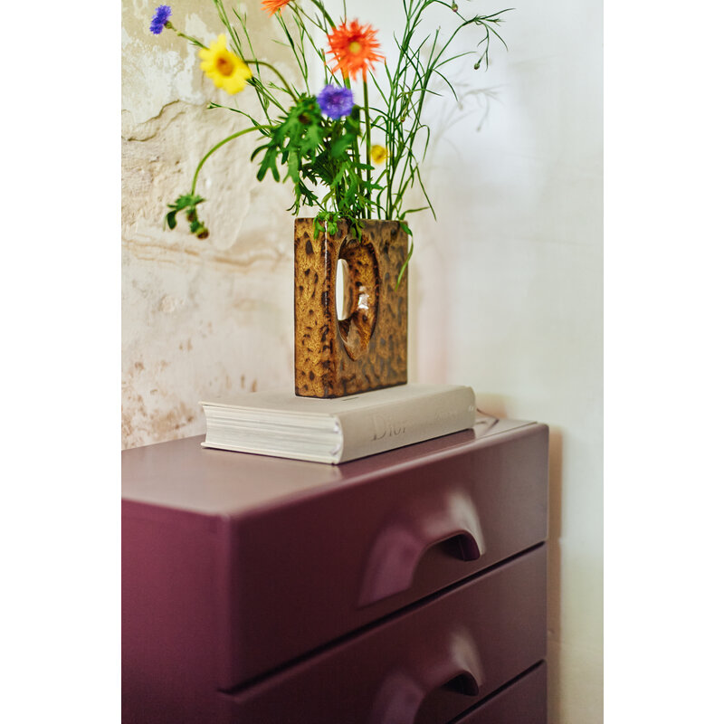 HKLIVING-collectie Retro vase S olive