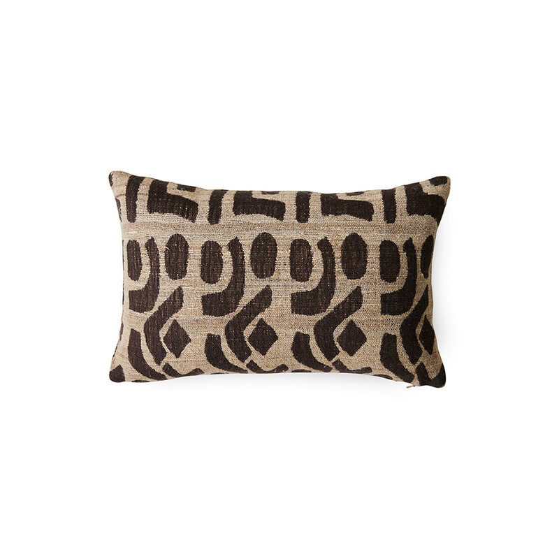 HKLIVING-collectie Zijden kussen Rustic(40x25cm)
