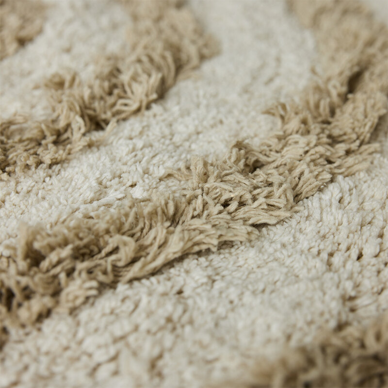 HKLIVING-collectie Round bath mat cream (ø120cm)