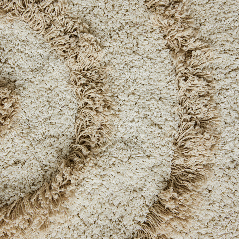 HKLIVING-collectie Round bath mat cream (ø80cm)