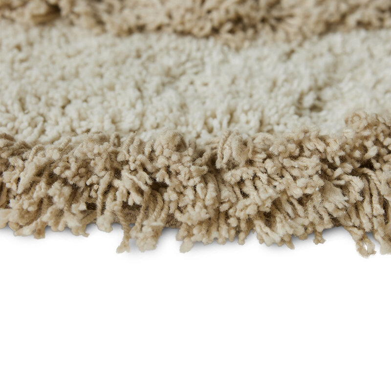 HKLIVING-collectie Round bath mat cream (ø80cm)