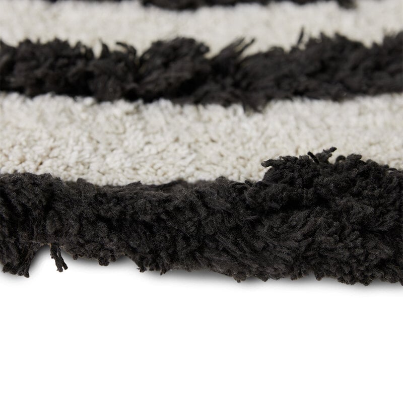 HKLIVING-collectie Round bath mat monochrome (ø120cm)