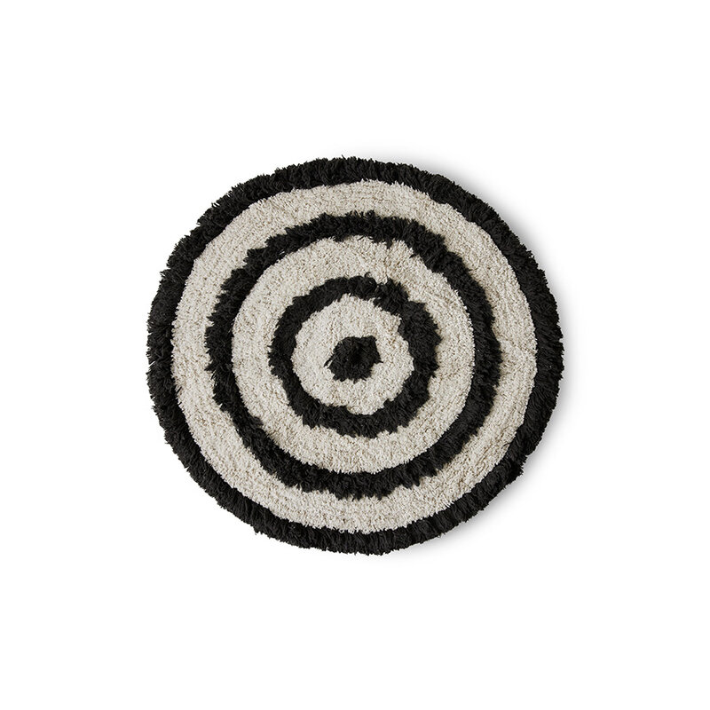 HKliving-collectie Round bath mat monochrome (ø80cm)