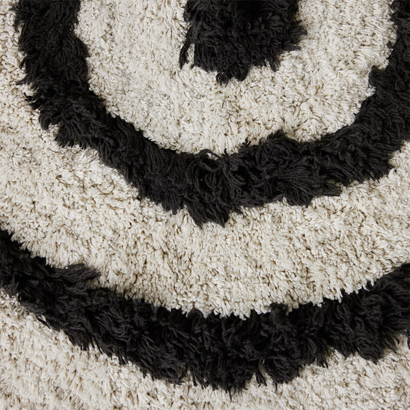 HKliving-collectie Round bath mat monochrome (ø80cm)