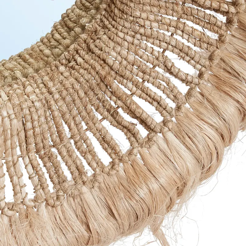 Bazar Bizar-collectie De Abaca Solomon Spiegel - Naturel