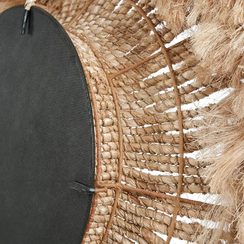 Bazar Bizar-collectie De Abaca Solomon Spiegel - Naturel