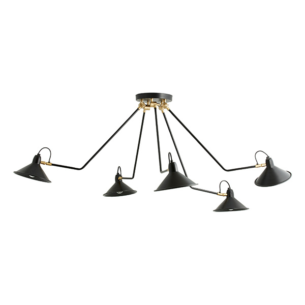 Nordal-collectie BRIMO plafondlamp zwart