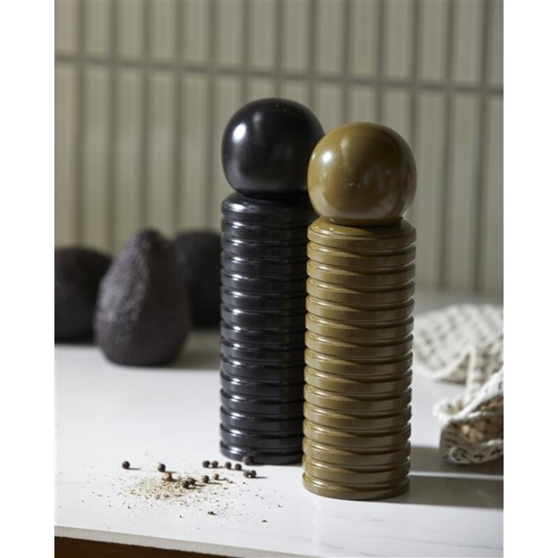 Nordal-collectie RAS grinder acacia wood black