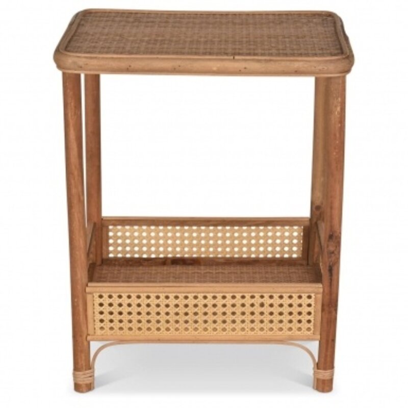 OPJET Bedside table Fred Rattan