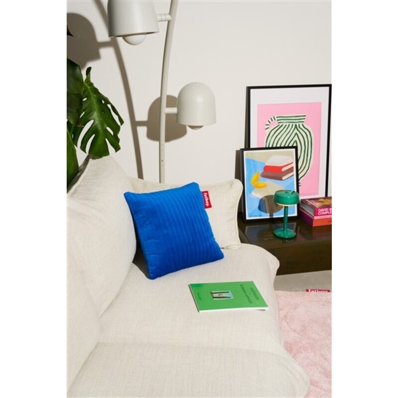 Fatboy-collectie Hotspot warmtekussen  Quadro Line Velvet Flash Blue