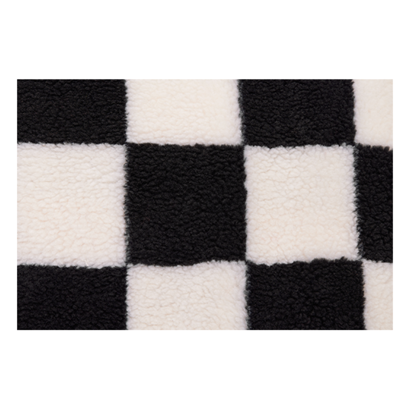 Fatboy-collectie Square Pillow Teddy Chess Black Ecru