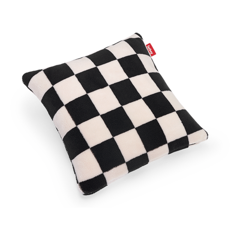 Fatboy-collectie Square Pillow Teddy Chess Black Ecru