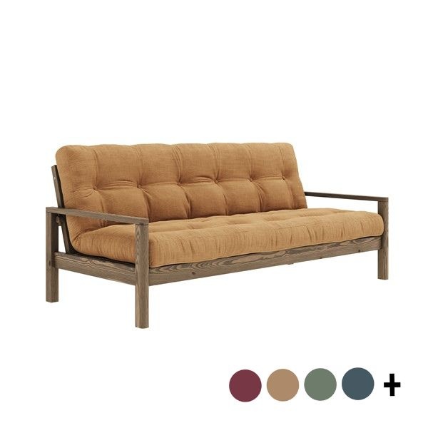 Karup Design-collectie Slaapbank KNOB Carob bruin incl. matras