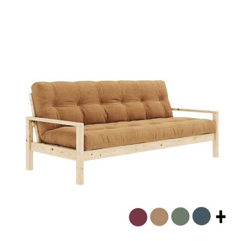 Karup Design-collectie KNOB CLEAR LACQUERED W. 5-LAYER MIXED MATTRESS IVORY