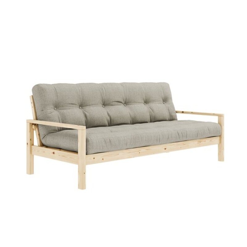 Karup Design-collectie KNOB CLEAR LACQUERED W. 5-LAYER MIXED MATTRESS IVORY